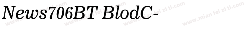 News706BT BlodC字体转换